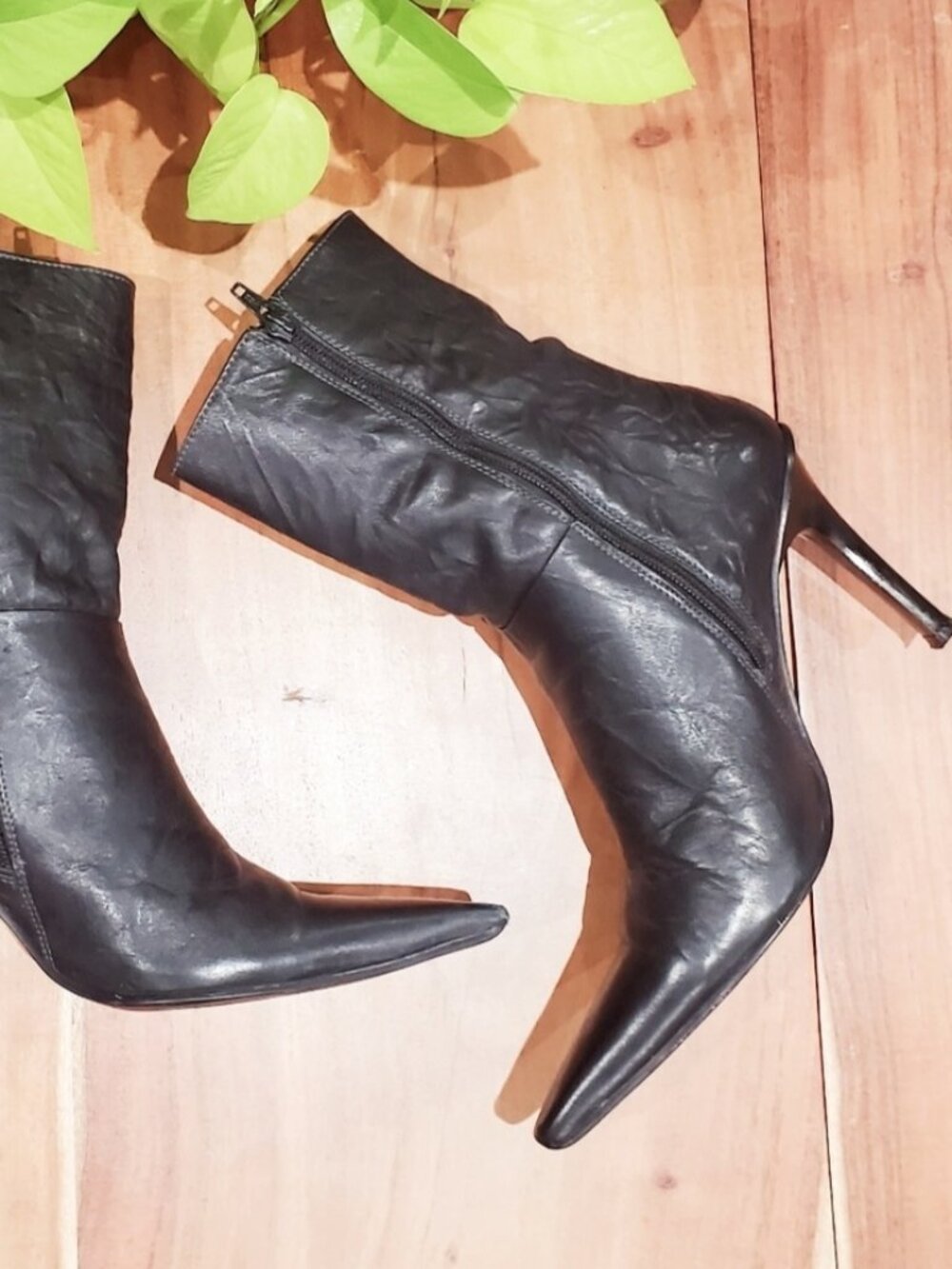 CARLO ROSETTI Vintage 90s Long Point Stiletto Ankle Boots